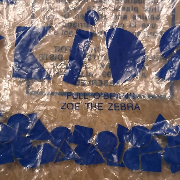 🩷Avon Full O' Beans Collectible Plushie, ZOE THE ZEBRA. Complete with Birthday - Picture 9 of 9